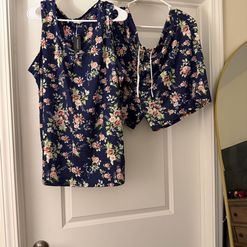 Floral Print Women's Sleepwear Set